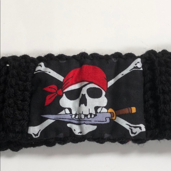 Pirate skull crossbones headband Halloween costume - Picture 3 of 3